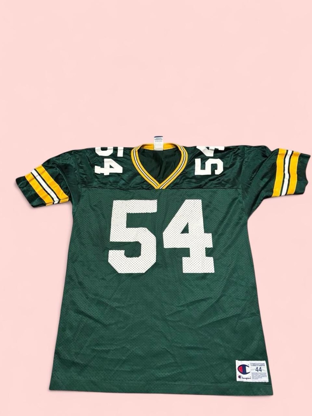 Seth Joyner Green Football Jersey with White 54 and Yellow Accents